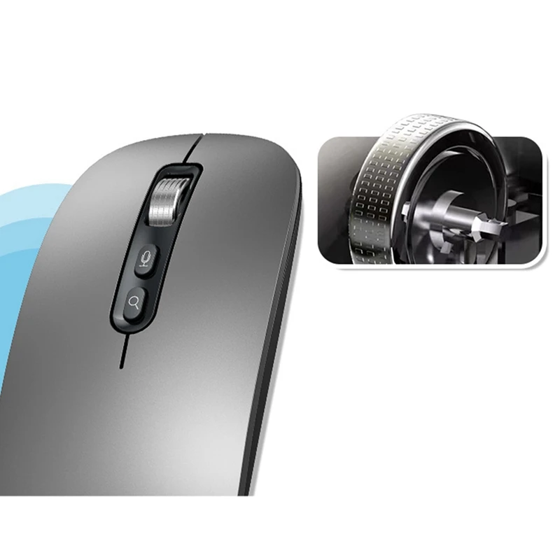 Умная голосовая мышь с искусственным интеллектом перезаряжаемая беспроводная