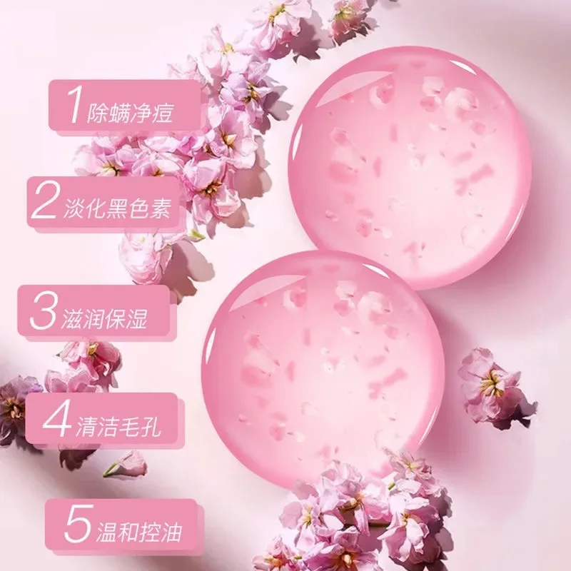 

Mite removal cherry blossom soap niacinamide whitening soap to melanin cleansing bath bath handmade soap skin soap face soap