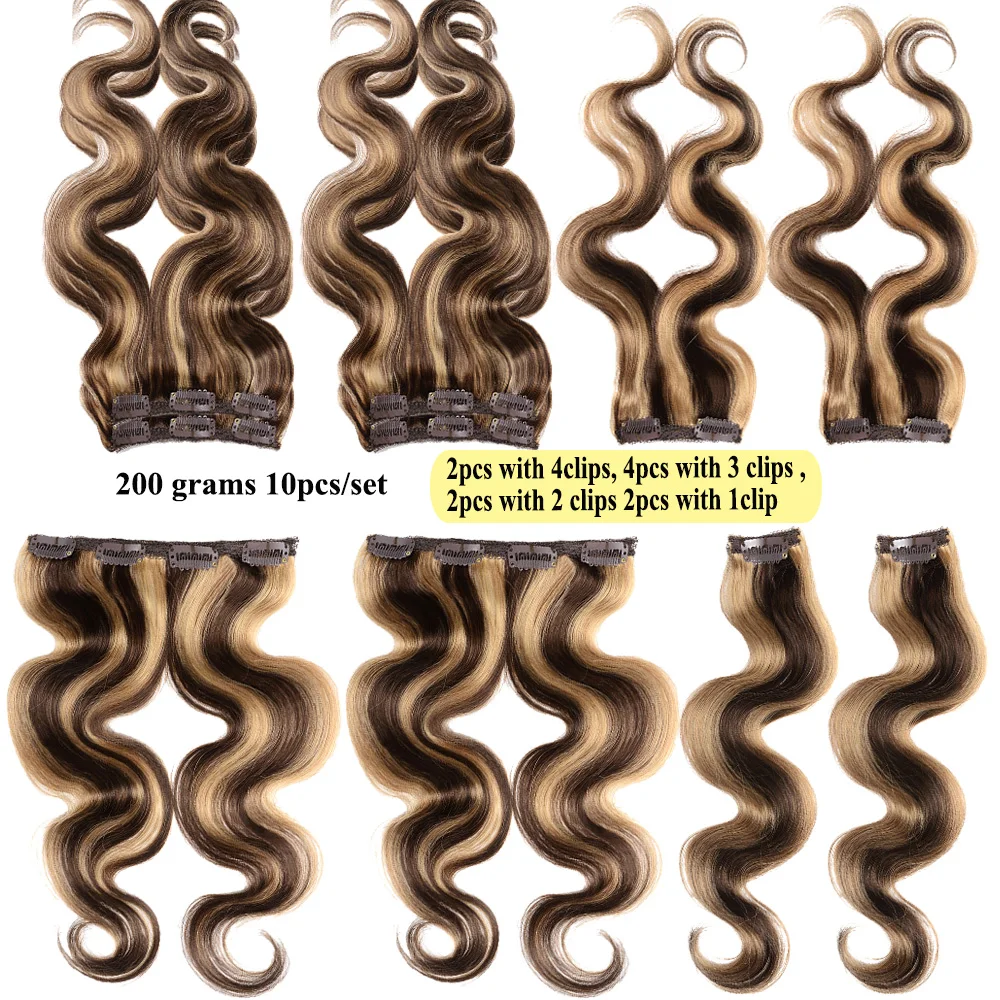 Заколка для волос Veravicky Body Wave в европейском стиле наращивания Заколки