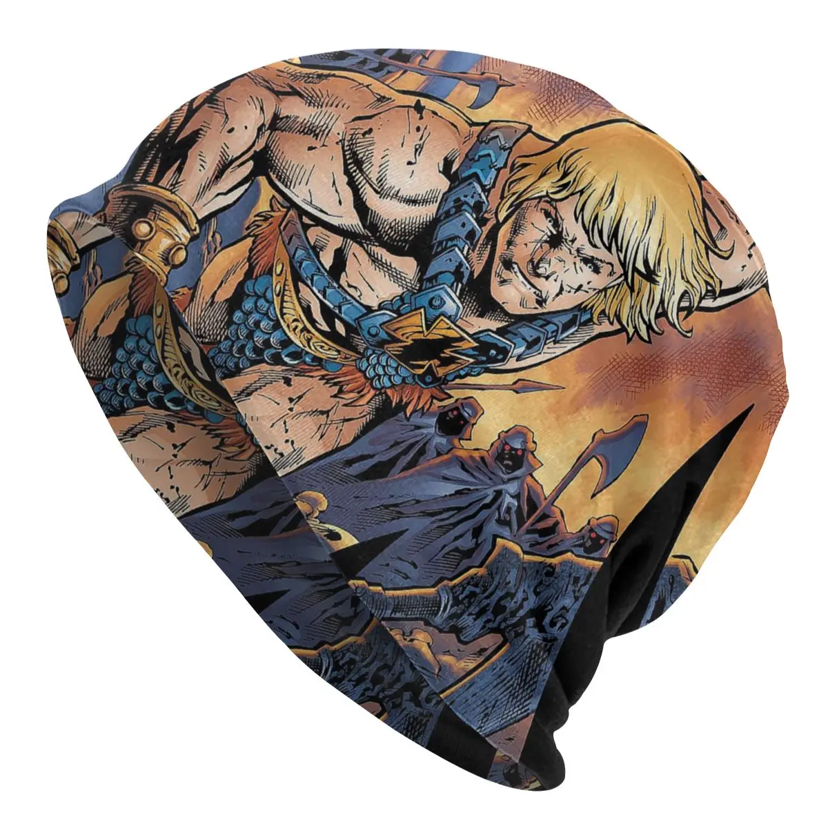 

Шапка He Man, шапка He Man и the Masters of Universe, унисекс, уличные шапочки, облегающие шапки, Весенняя теплая термовязаная шапка эластичная шапка