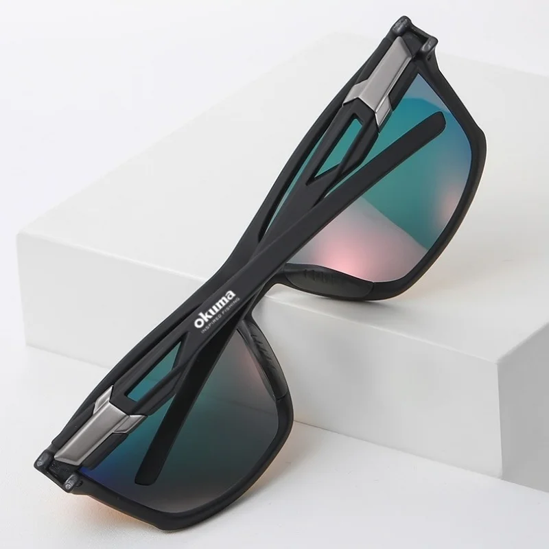 Фото Солнцезащитные спортивные очки OKUMA New Polarized Outdoor Colorful Sun с антибликовым покрытием и эффектом изменения цвета, модель 3098 №3