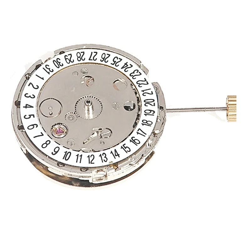

8205 Watch Movement Single Calendar 6 Stitches Silver Durable For 2813 Movement Automatic Machinery Replace 8205 Movement