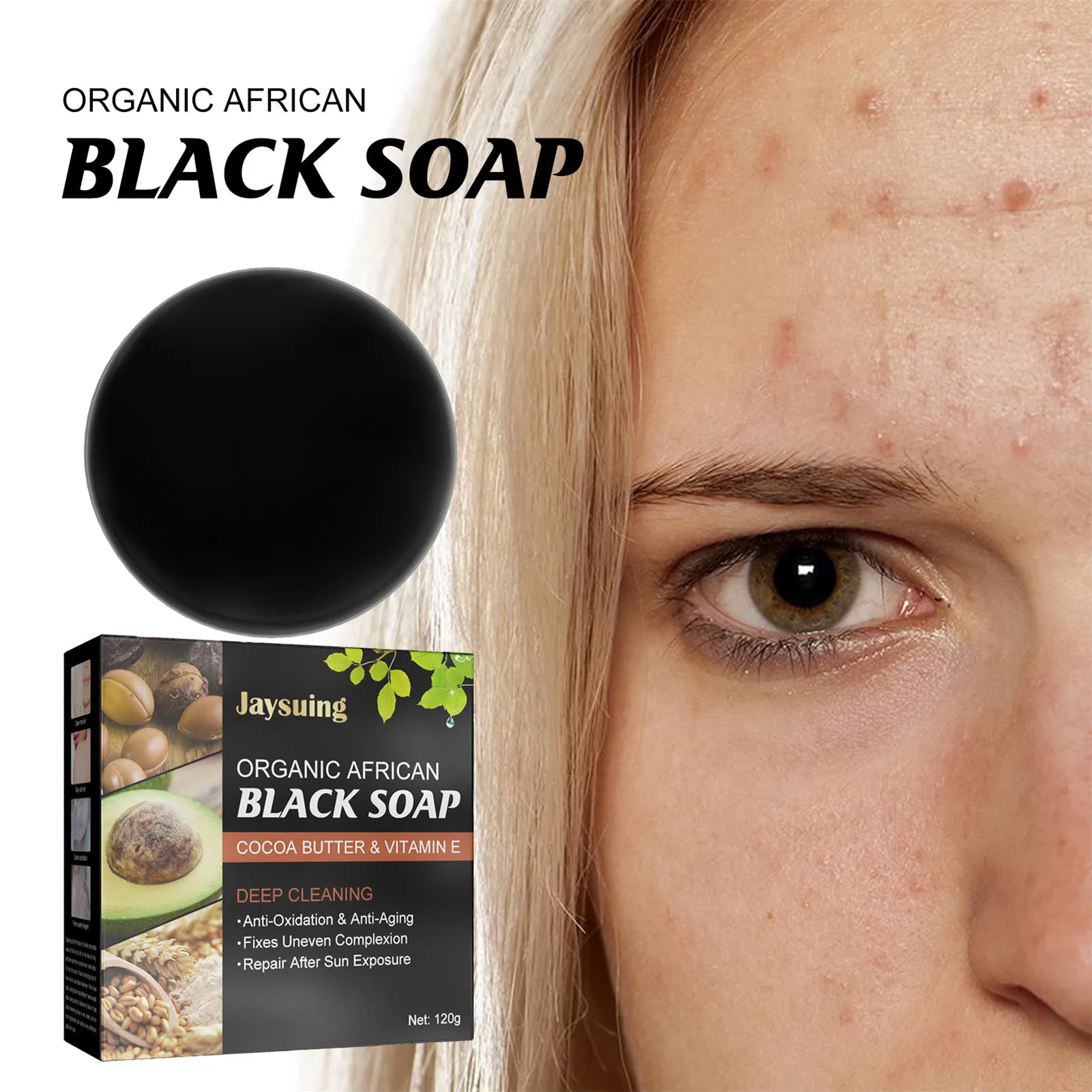 

Face And Body Bar Soap Skincare Handmade Oil Control Whitening Natural Facial Cleanser For Dry Oily Sensitive SkinsPimple