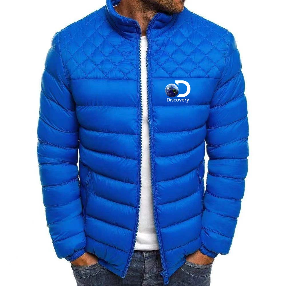 Autumn and winter high-quality men's sports stand-up collar zipper outdoor cotton clothing casual daily all-match coat