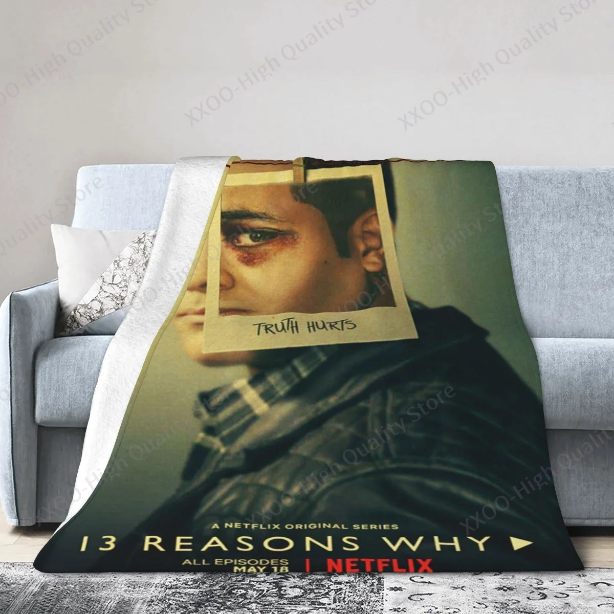 

Movie 13 Reasons - 3d Sofa Bed Blanket Super Soft Warm Fine Wool Comfortable Luxurious Plush Blanket Flannel Sherpa Blanket