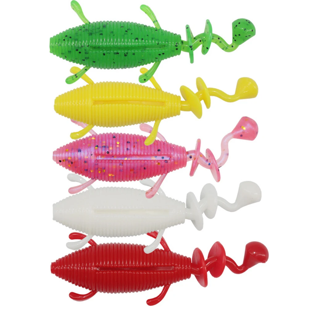 

3Pcs Elastic Insect Shape Artificial Fishing Soft Lure Fishing Worms Fishy Soft Bait 11g 9cm X 2cm X 2cm Fishing Tackle