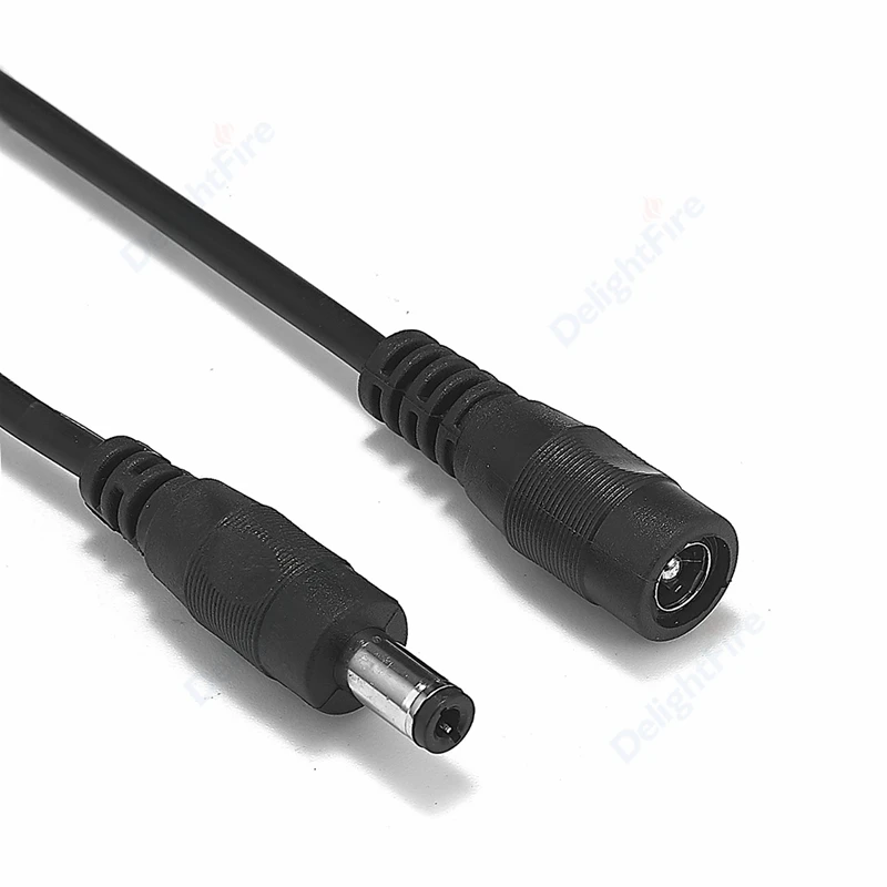DC Power Adapter Connector Cable 5.5mm 2.1mm Female Male Extension Cord For IP CCTV Security Camera LED Strip Light Router