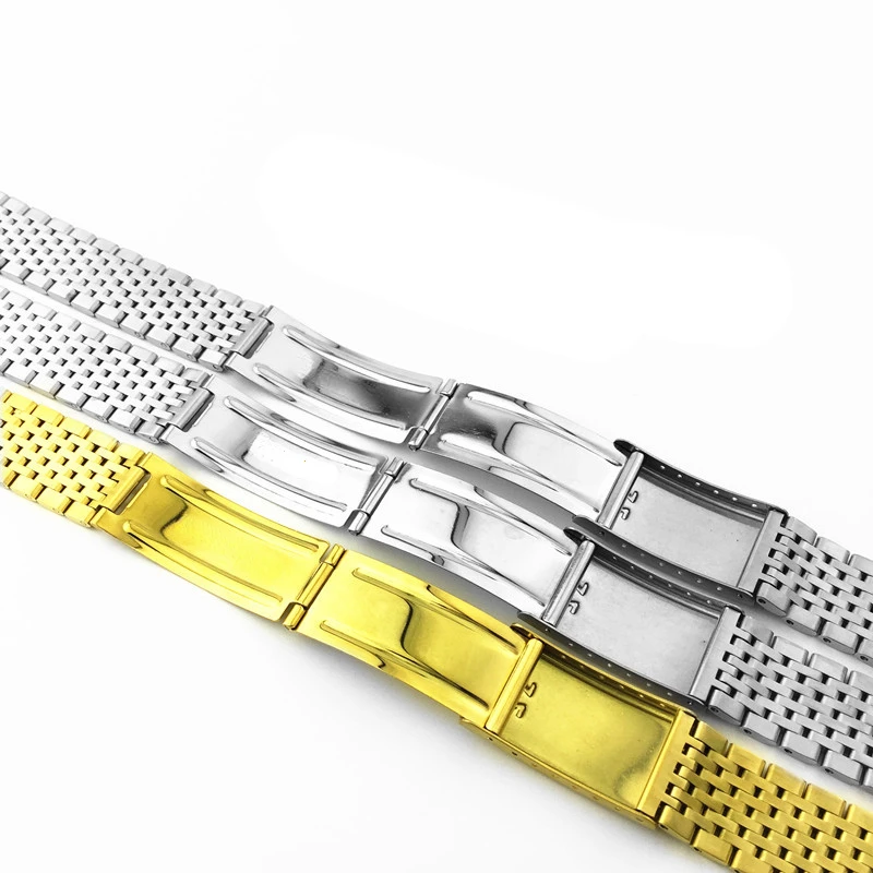 18mm 19mm 20mm Metal Strap For OMEGA Seamaster Nine Beads Watchband Stainless Steel Bracelet Durable Wristband Watch Accessories