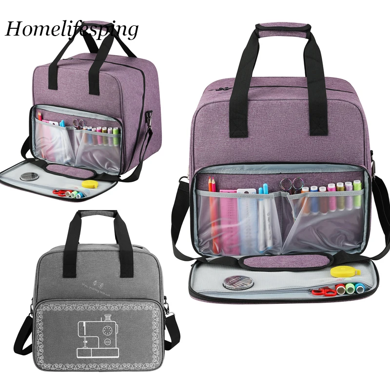 

Сумка-Органайзер портативная для швейной машинки, вместительный органайзер для дома и путешествий, сумка для хранения ниток и пряжи, аксесс...