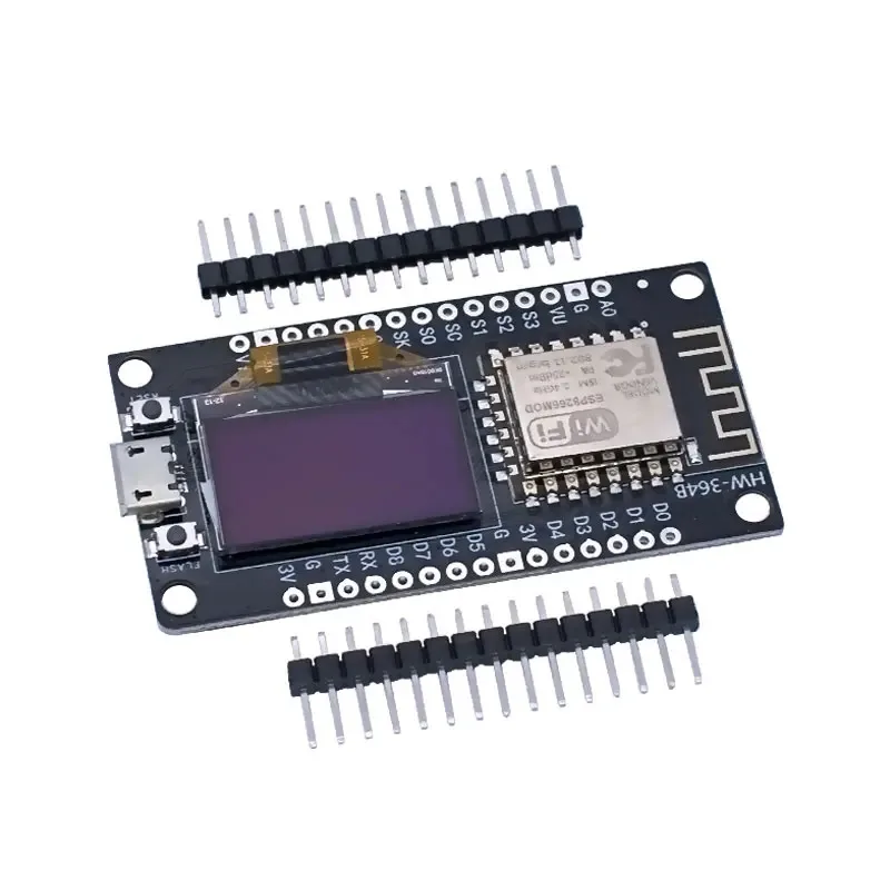 Плата разработки NodeMCU ESP8266 V3 с 0,96-дюймовым OLED-дисплеем CH340 ESP-12F WiFi-модулем TYPE-C USB для ArduinoMicropython (art.: 3920d2b08c827) - 3920d2b08c827