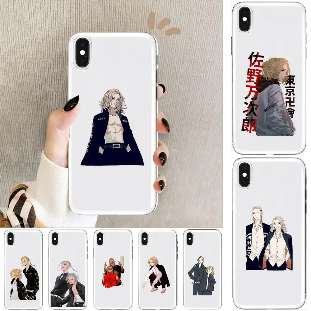 

anime Tokyo Revengers Transparent Phone Case For XiaoMi Redmi Note 10 9S 8 7 6 5 A Pro T Y1 Anime Cover Silicone Pre funda