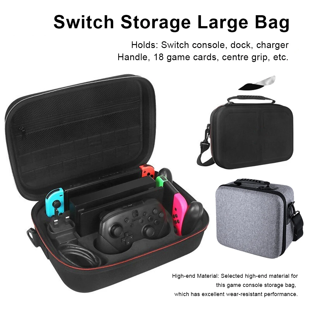 

Game Console Storage Bag Case Accessory Gaming Device Holder Protective Carrying Bags Organization Carrier Black