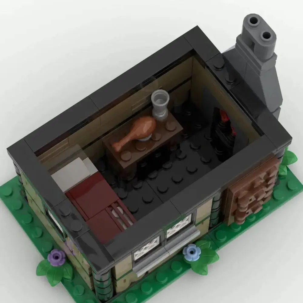 Новый кирпич удобный средневековый дом строительные блоки игрушка подарок на