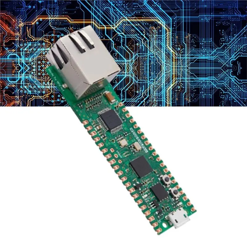 Фото Отладочная плата ABUO-W5500-EVB-Pico2 Ethernet для разработки, аппаратная плата для оценки микроконтроллеров TCP/IP №4