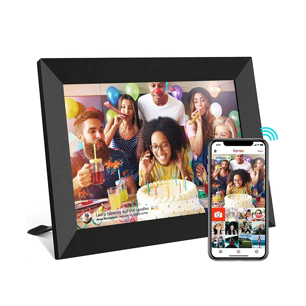 

2 years warranty amazon hot selling Frameo APP 8 Inch Frame W Touch Screen share Photos Videos Wifi Digital Photo frames