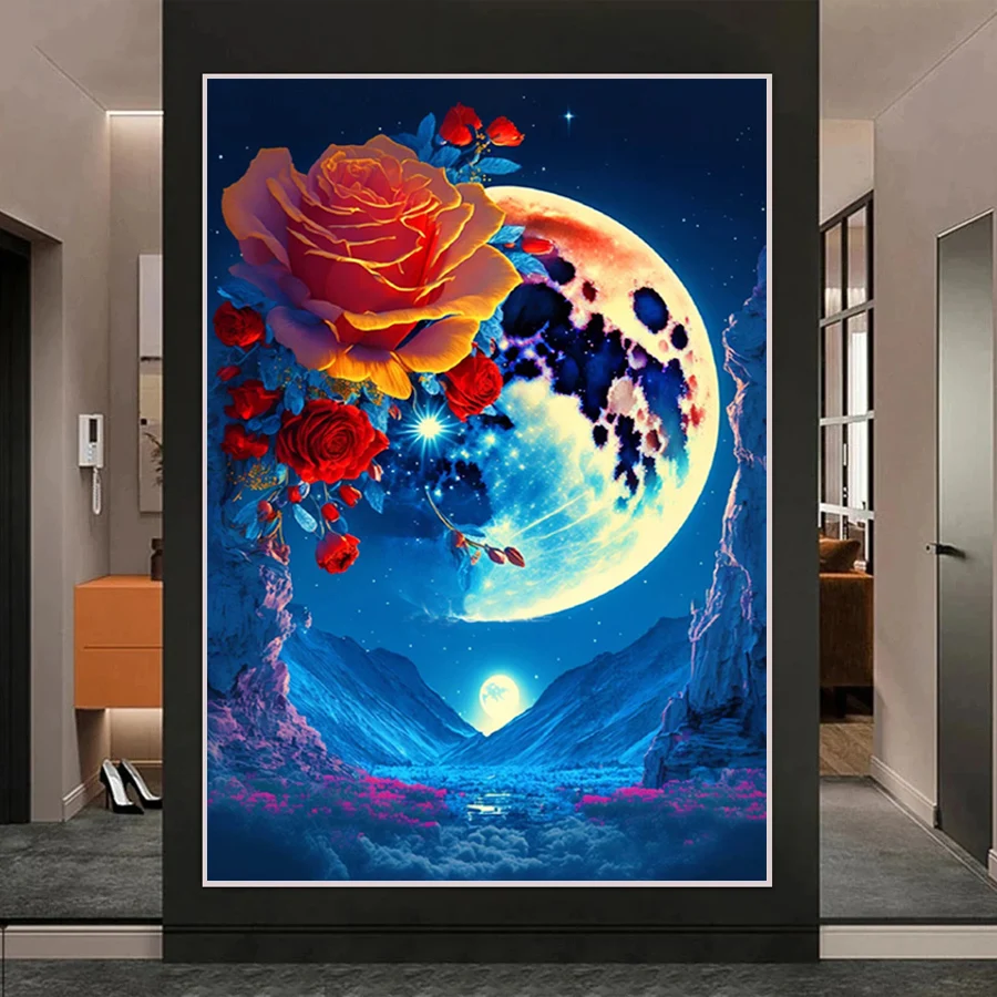 

Алмазная мозаика «сделай сам» с изображением цветов, роз, лилии, пионов, павлинов, птиц, лебедей