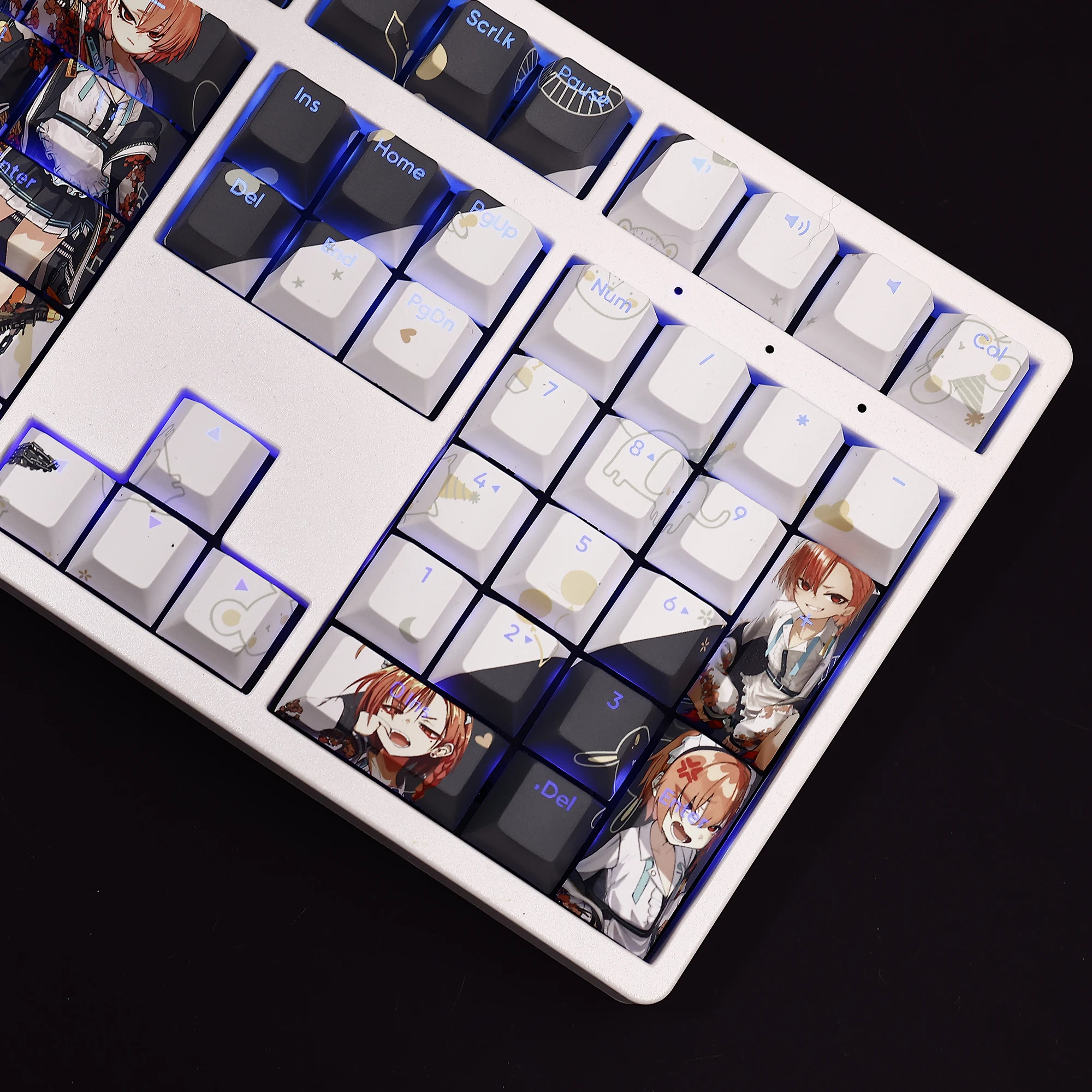 Mikamo Neru 108 колпачки клавиш синий архив PBT краска Сублимация светильник передача