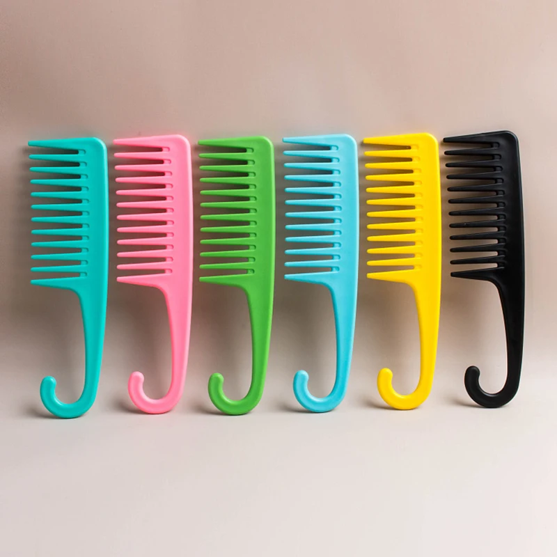 Гребень с широкими зубьями Расческа крючком для снятия расчески и выпадения