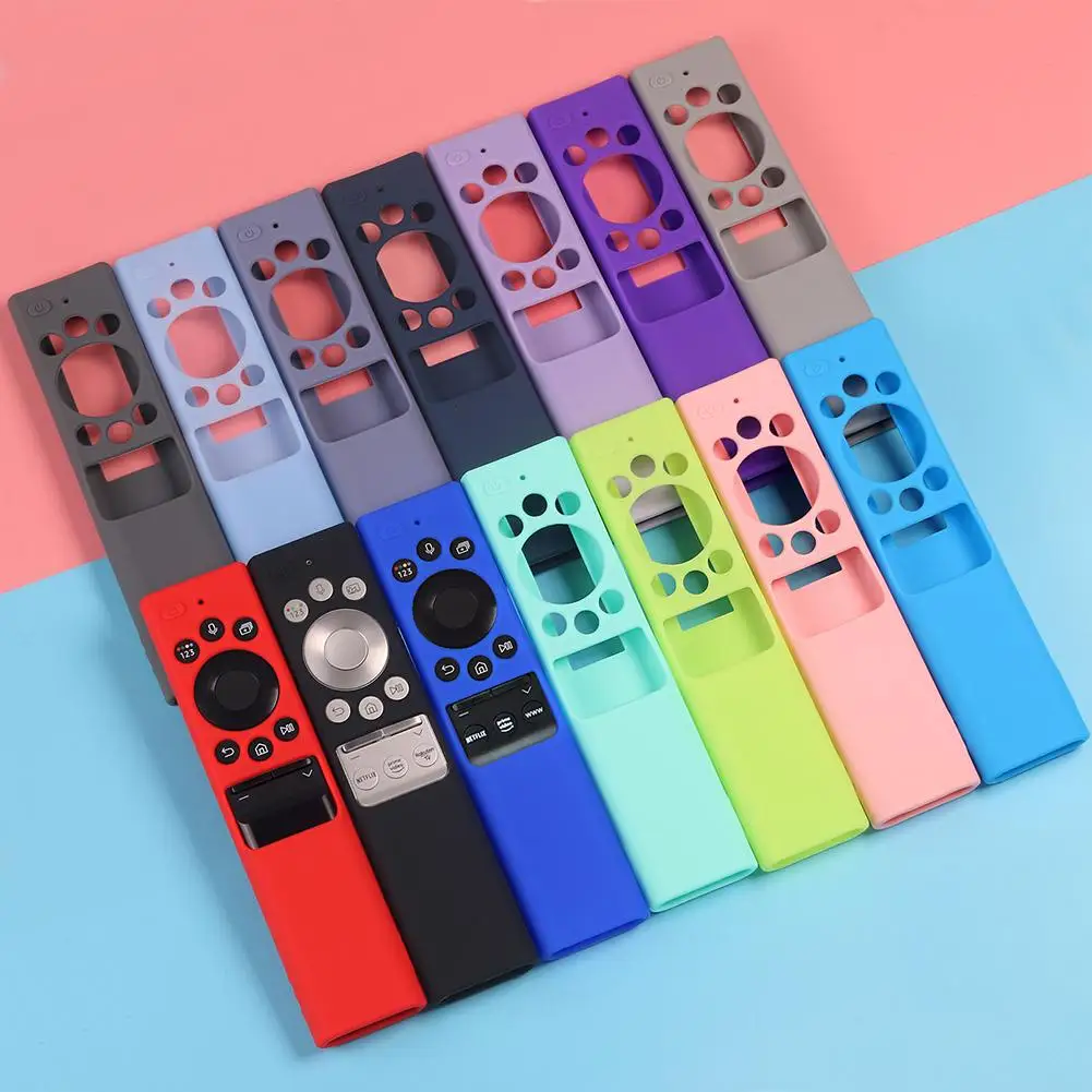 

Solar Soft Silicone Dustproof Protective Cover Remote Control Case with Lanyard for Samsung Tv Remote Control Bn59