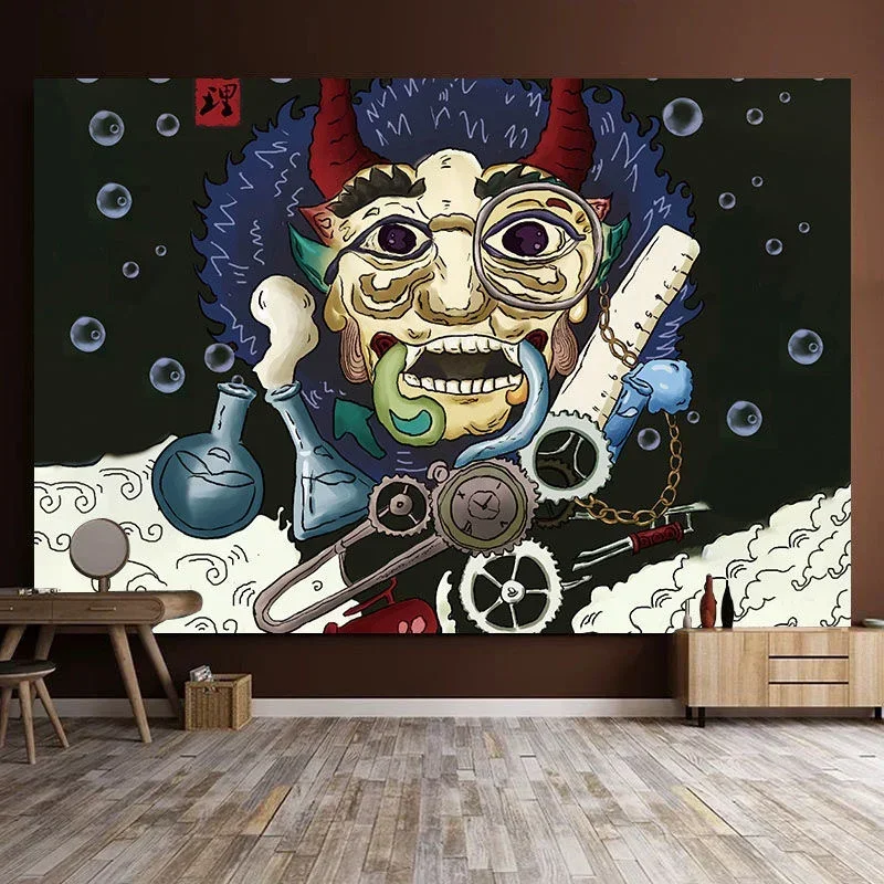 Японское украшение подростковый индийский аниме Декор для комнаты гобелен