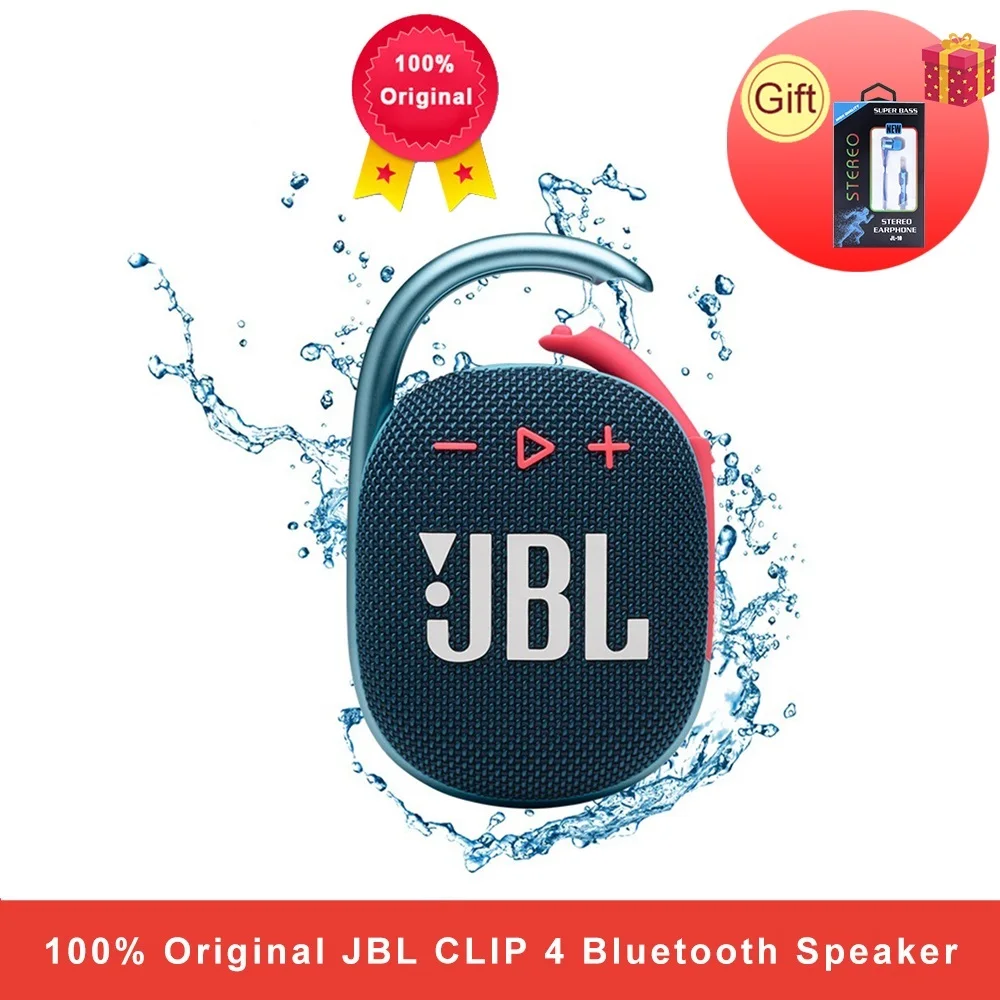 

100% оригинальный JBL CLIP 4 беспроводной Bluetooth-динамик, портативный водонепроницаемый динамик