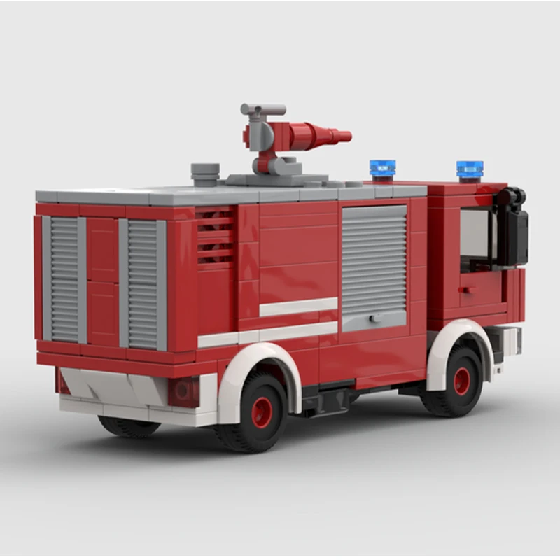 239 деталей MOC Iveco EuroFire F: Модель пожарной машины для спасательных операций, конструктор, строительные блоки, DIY-набор, подарки на день рождения и Рождество, игрушки (art.: 3920dc7cded57) - 3920dc7cded57