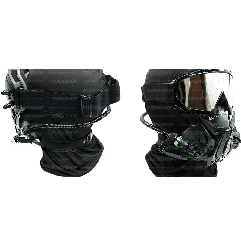 Киберпанк набор футуристической маски Балаклава очки головной убор аксессуары