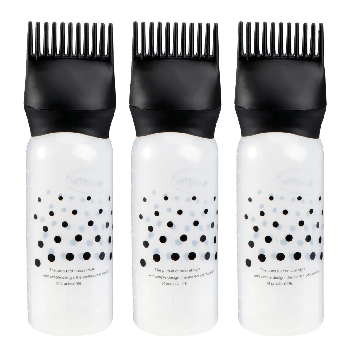 

root hair dye brush comb applicator bottle 3pcs applicator squeeze bottle for hair dye and oils applicator brush hair dyeing