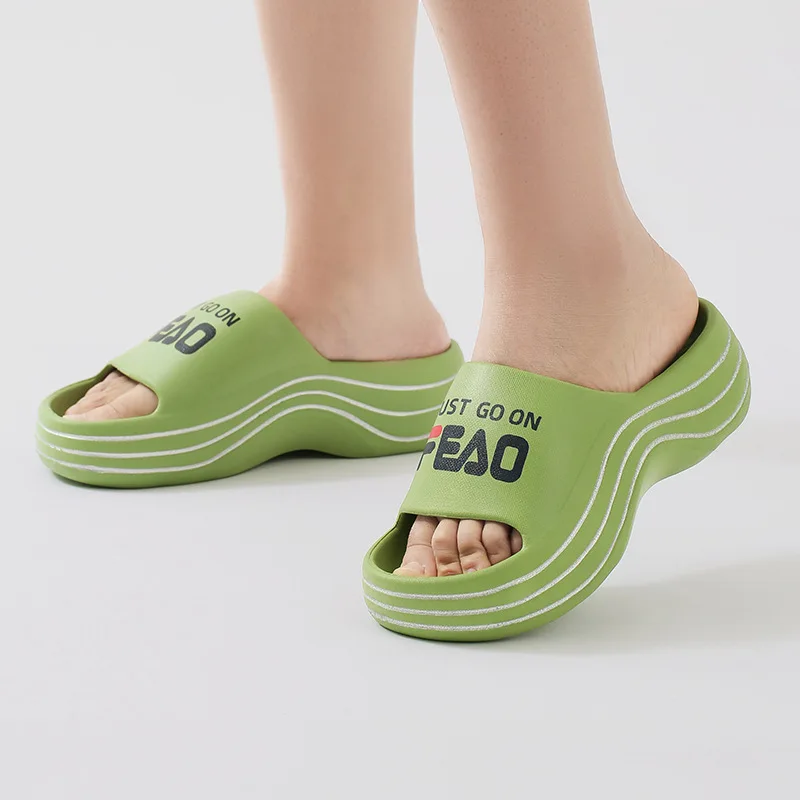 8258 EVA Candy Color Cute Slippers Thick Sole Comfy Shoes for Women Soft Lightweighted EVA Summer Slides Outdoor Casual Slides