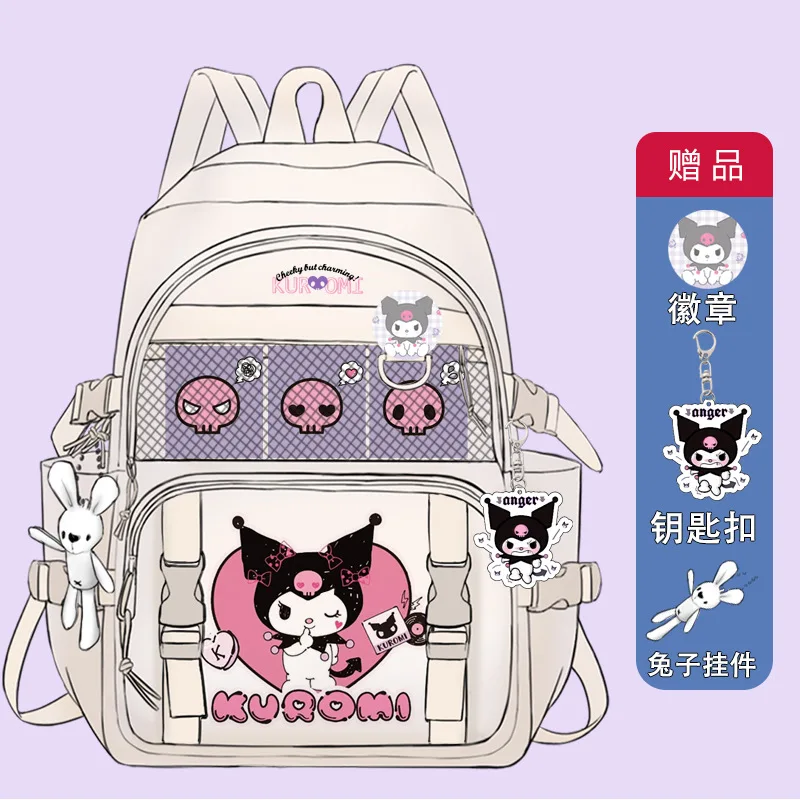 Фото Школьный ранец Sanrio Clow M, вместительный Повседневный Легкий водонепроницаемый рюкзак на плечо с мультипликационным рисунком №5