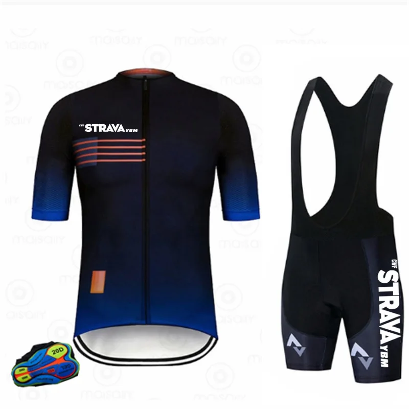 

Men's Short Sleeve Cycling Jersey With Bib-short 2022 New Cycling Set Breathable Bicycle Uniform Racing Sport Mountain Bike Suit