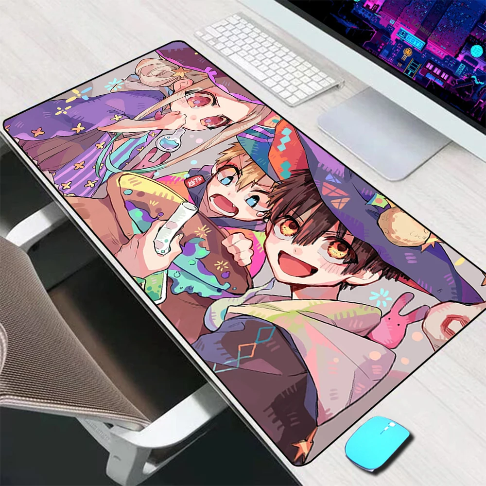 

Коврик для мыши Hanako kun с аниме-унитазом, большие игровые аксессуары, коврик для мыши XXL, клавиатура настольный коврик для мышки PC, геймерский ...