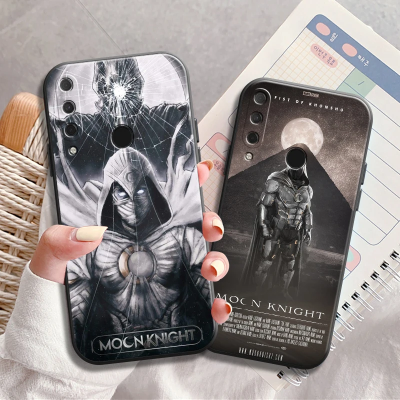 

Marvel Moon Knight Phone Case For HUAWEI P20 P30 P40 Lite Pro Plus P20 Lite 2019 P Smart 2020 2019 Z 5G Coque Black Carcasa