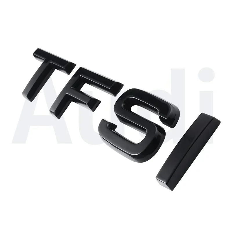 Серебристо-черные буквы 30TFSI 35TFSI 40TFSI 45TFSI 50TFSI 55TFSI 60TFSI Эмблема с цифрами для Audi A1 A3 A4