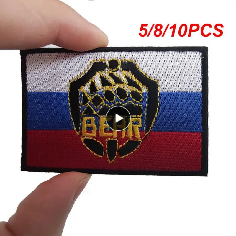 

5/8/10PCS Tactical Emblem Russian Soldier Embroidered Emblem Precision Embroidery Personality Russian Army Chevron Patch