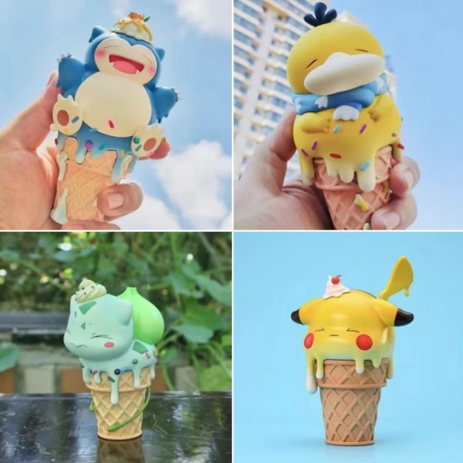 

Kamagra Cone Ice-cream Pika Little Fire Dragon Mythological Frog Seed Koda Duck Kabi Beast Doll Ornament Pvc Material