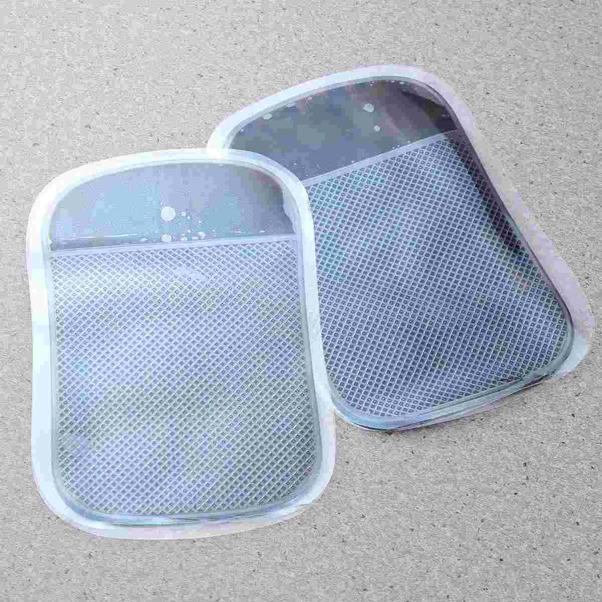 

4pcs Practical Reusable Net Grid Grain Non-slip Pads Car Office Home