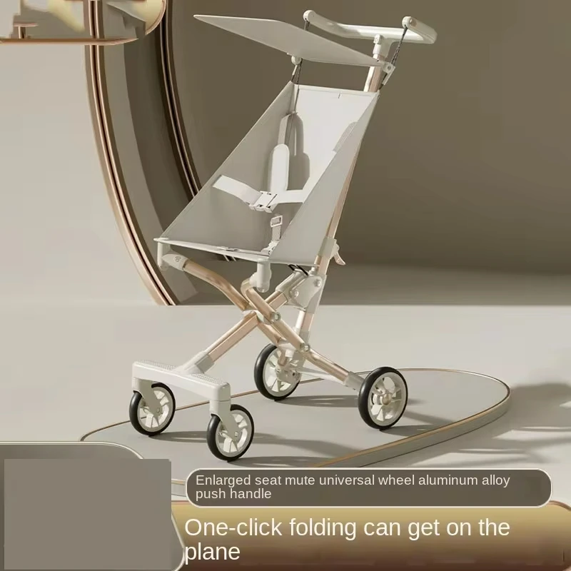 Легкая коляска для новорожденных двустороннее поворотное сиденье амортизация