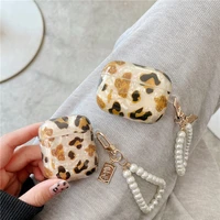 leopard shell pattern casing suitable for airpods pro apple 1 2 3 generation bluetooth wireless earphone case with pearl shell p
