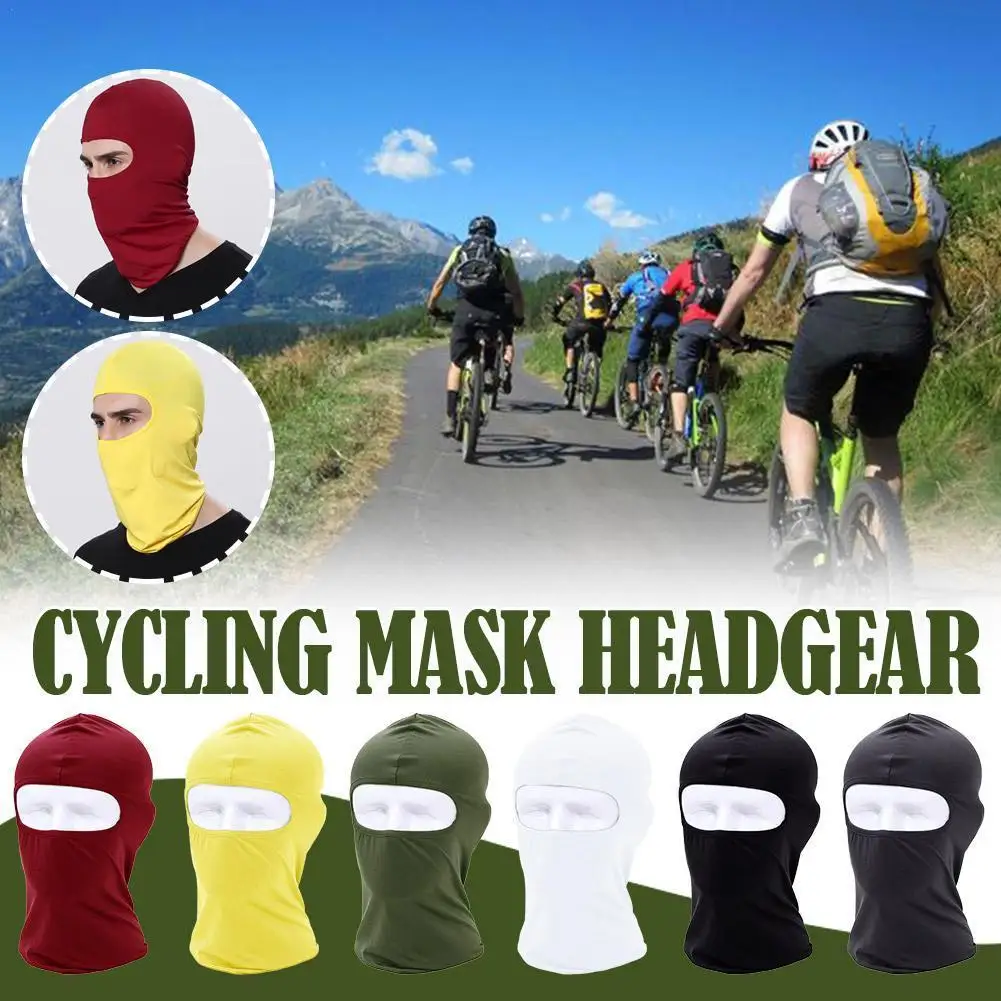 

Men's Cycling Cap Balaclava Full Face Ski Mask Hood Bike Hunting Airsoft Hats Hiking Tactical Neck Camping Cap Military Gai E1N5