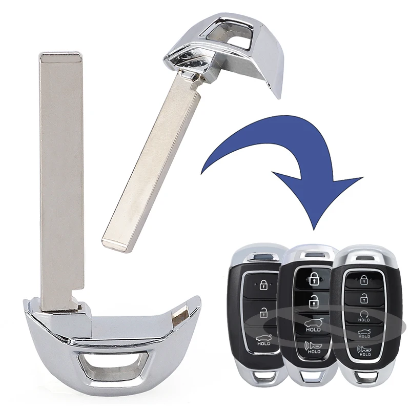 KEYECU Rmote Key Blade только лезвие для Hyundai iX35 i30 Tucson Santa Fe Veloster Creta Genesis G80 Elantra Kona Sonata