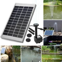 solar fountain water pump kit 5w 500lh garden pond submersible pump with solar panel for sun powered fountain pond aeration