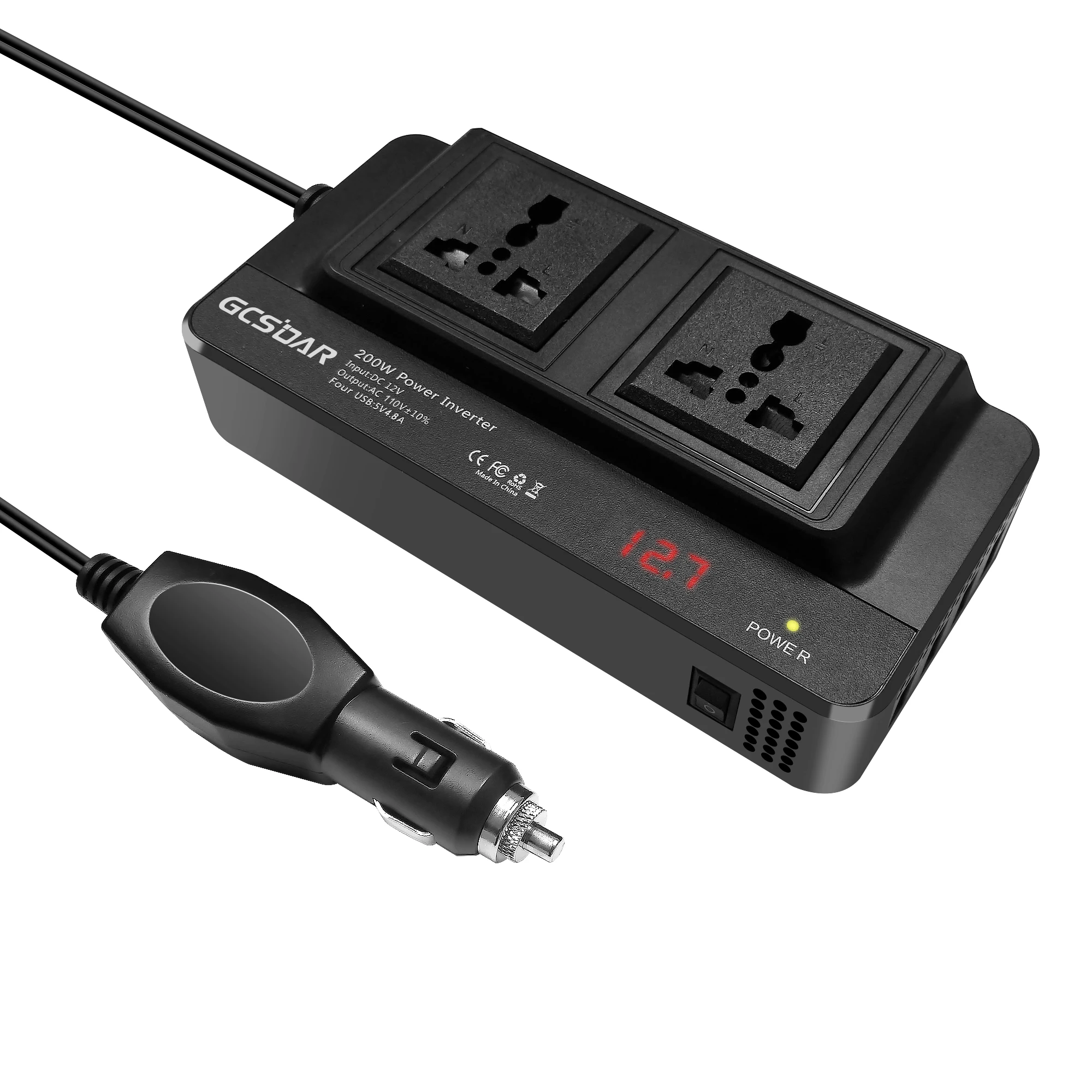 

Hot sale 150W 200W Pure Sine Wave Inverter Which Can Convert 12V dc to 220VAC Car Power Inverter for Car Battery