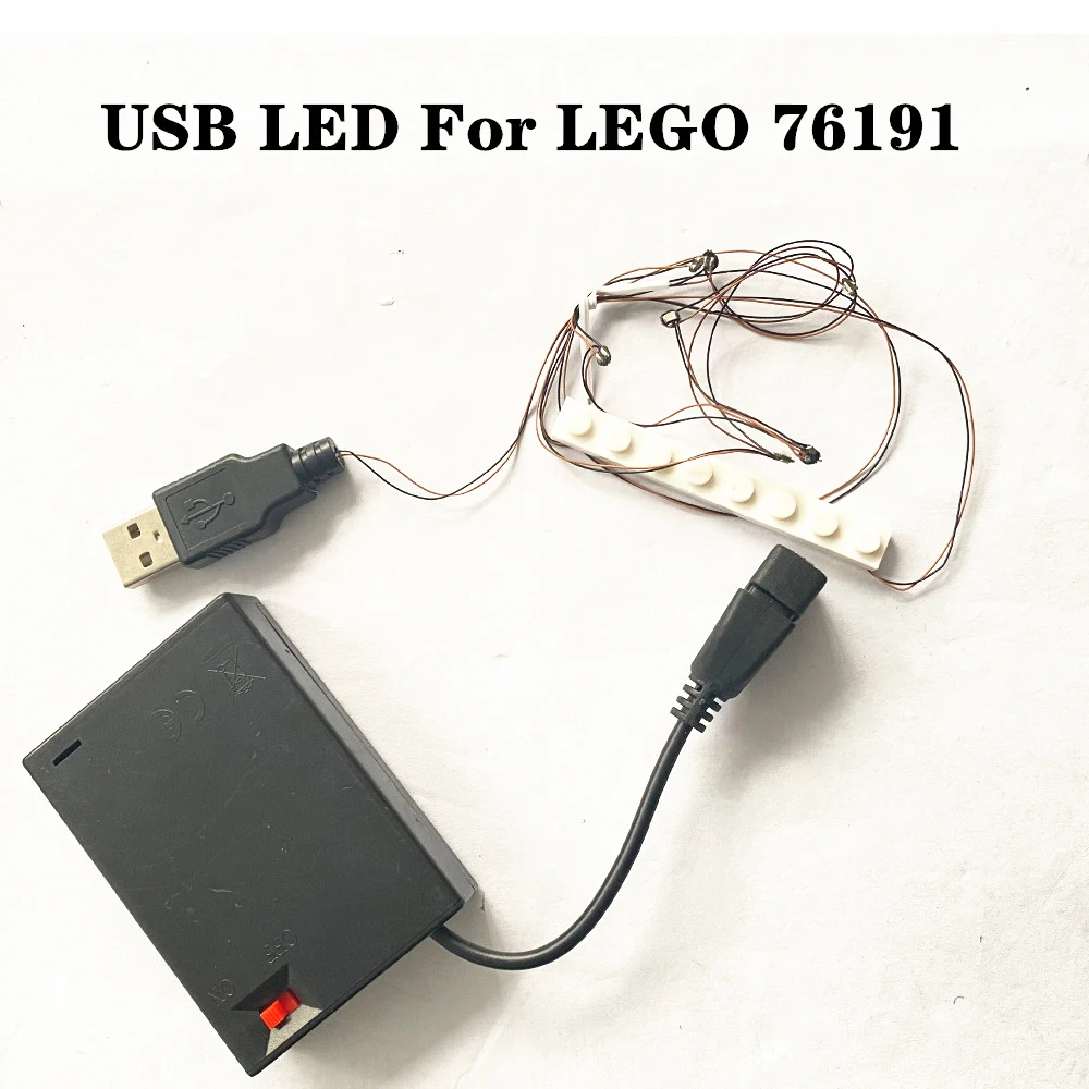 Светодиодный светильник с дистанционным управлением UP Lit For 76191 Infinity Gauntlet Building Blocks