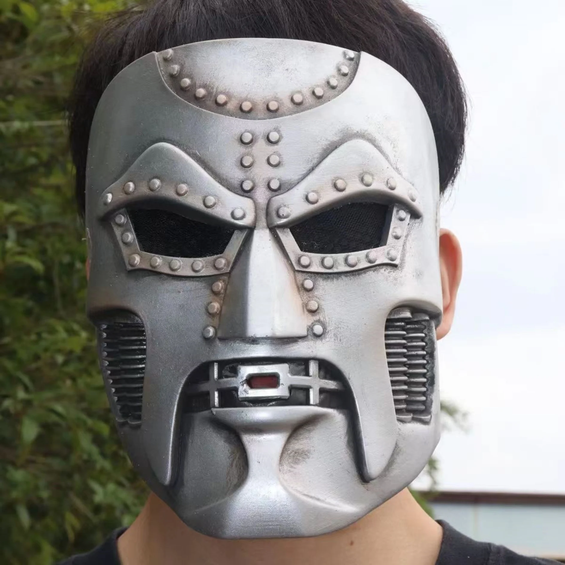 Маска Dr Doom Supervillain Victor von шлем маска на Хэллоуин латексный фантастический костюм