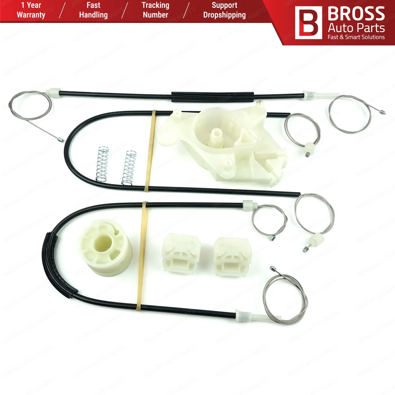 Bross BWR240 электрическая мощность регулятор окна Ремонтный комплект передняя