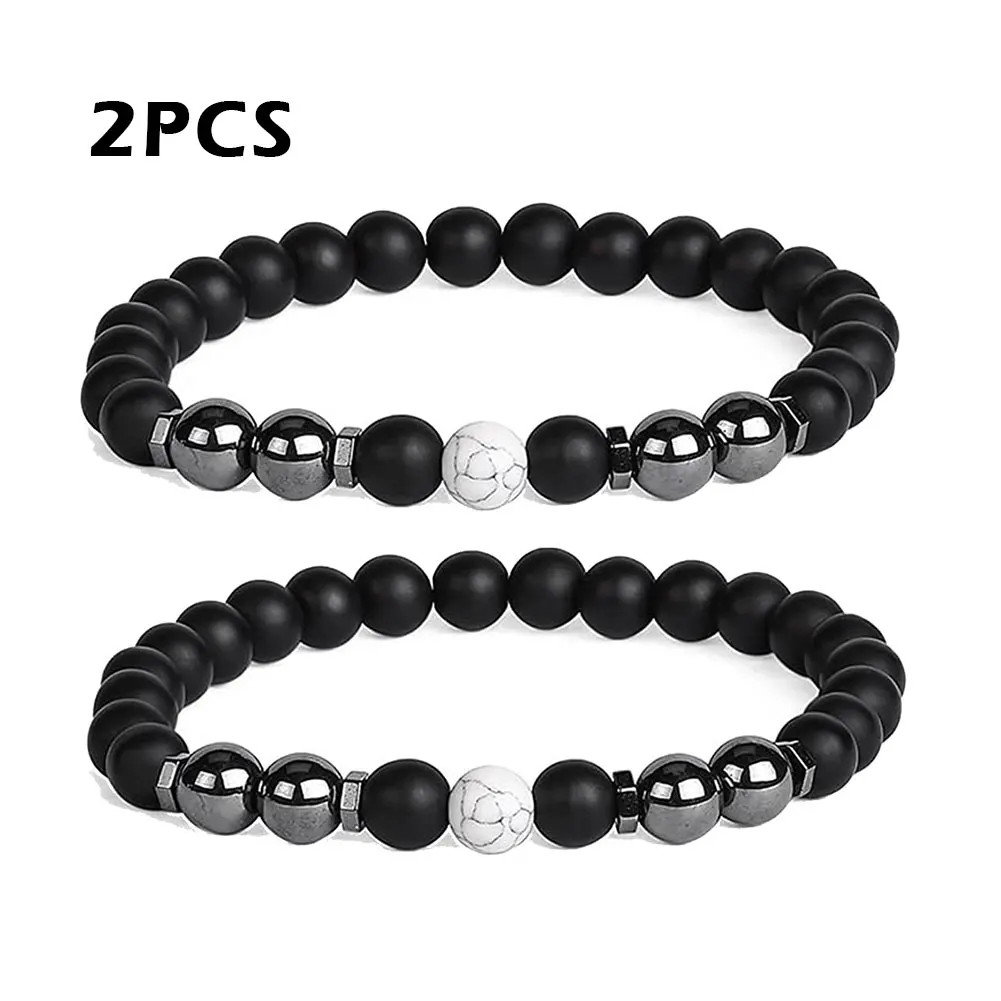 

Vintage Anti Swelling Beaded Healing Energy Black Obsidian Anklet Jewelry Unisex