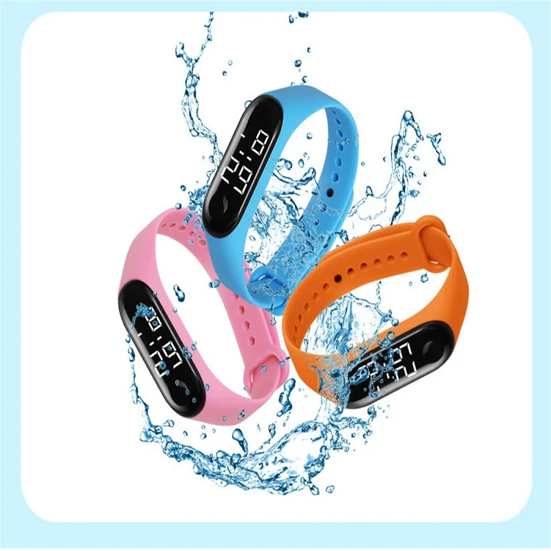 Children's Watches for Kids LED Electronic Display Watch Cartoon Girls Boys Cute WristWatch Sport Waterproof Women Student Gifts