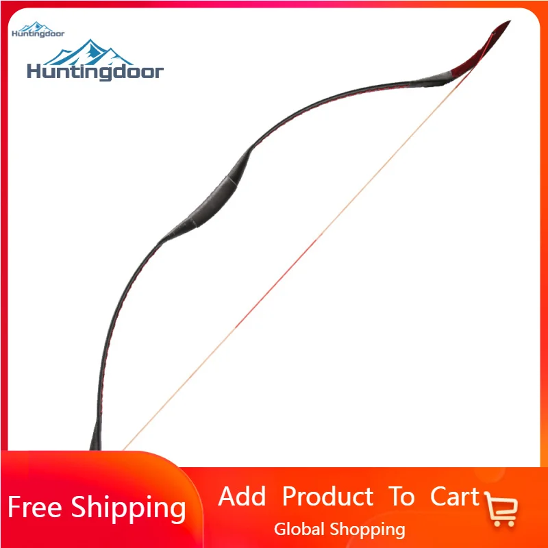 20-55lbs Archery Recurve Bow Traditional Wooden Bow for Adult Outdoor Sports Hunting Shooting Sling Shot Bow 56inch Lift Right