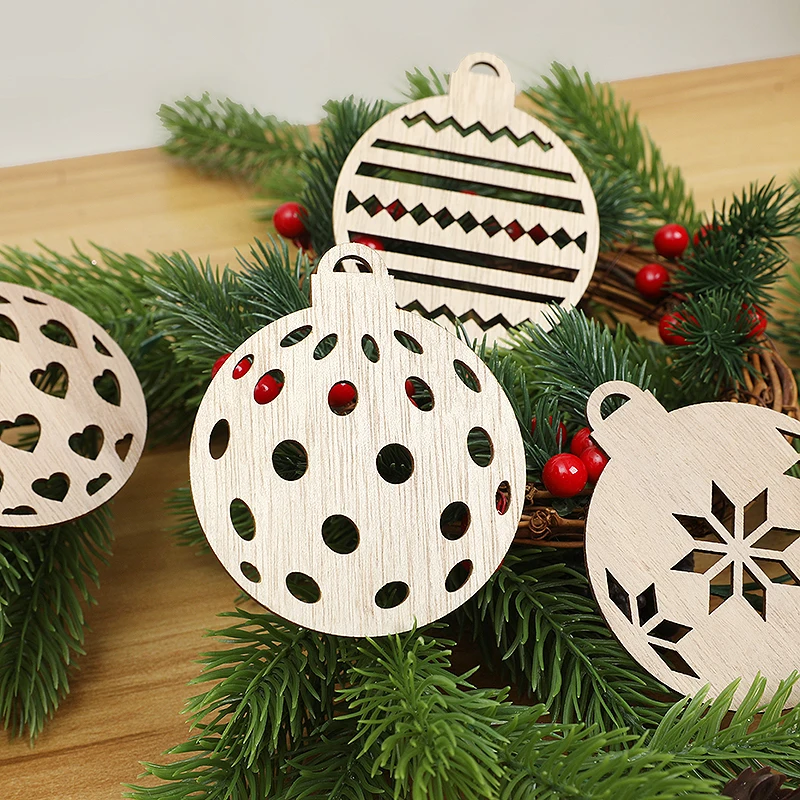 8/10 шт. Рождественский шар-снежинка на заказ лазерная резка безделушки украшение